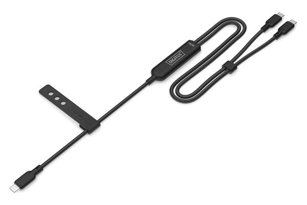 Digitus USB-C 2in1 charging cable. 140W. 1.8m