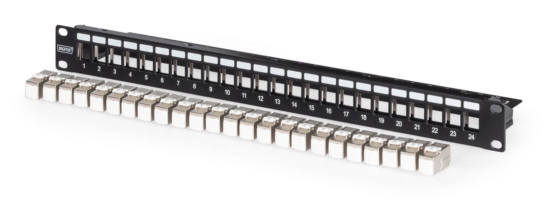 Digitus Modular patch panel. 24-port equipped with 24x DN-93615 - Image 1