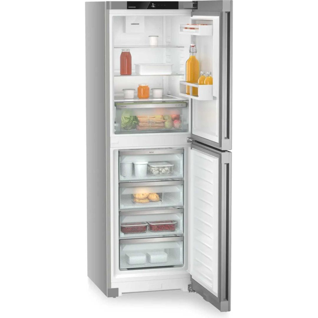 Liebherr 319 Litre 50/50 Freestanding Fridge Freezer With Easy Fresh - Silver - Image 1