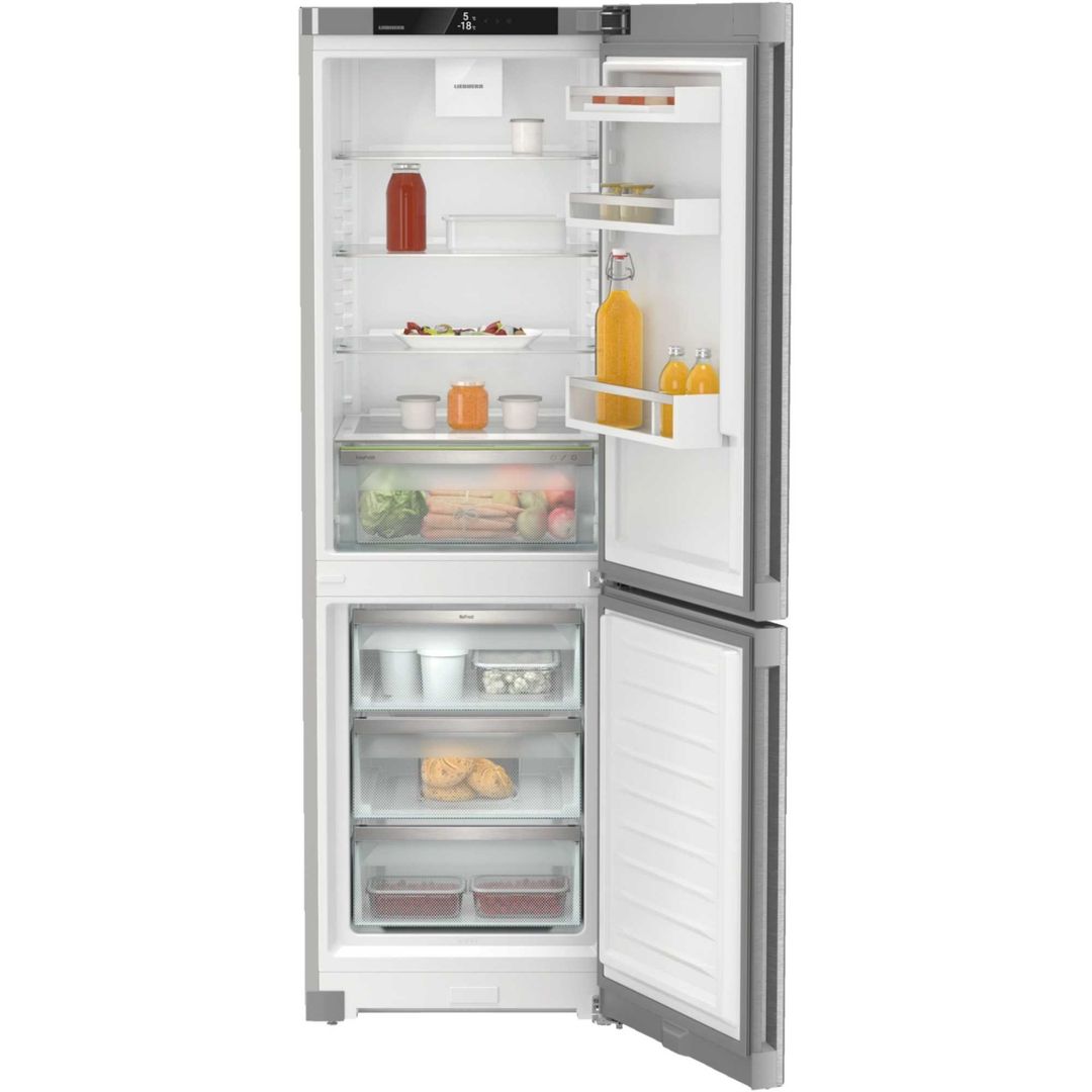 Liebherr CNSDC5203 60cm Frost Free Fridge Freezer - SILVER - Image 1