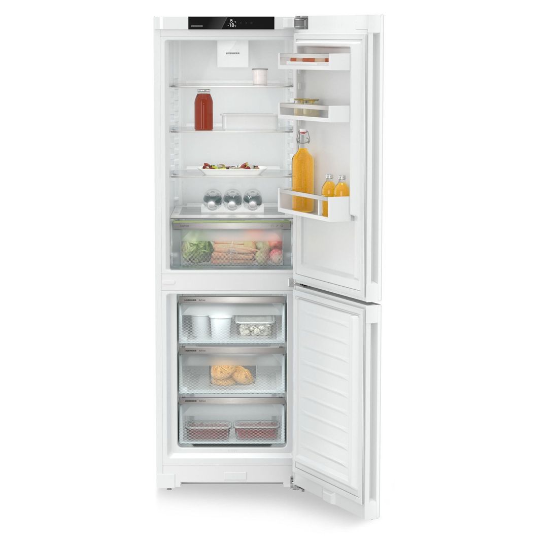 Liebherr 330 Litre 60/40 Freestanding Fridge Freezer With Easy Fresh - White - Image 1