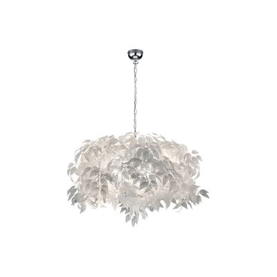 Reality Leuchten Leavy hanging light, chrome/white, Ø 70 cm, plastic - Thumbnail 2
