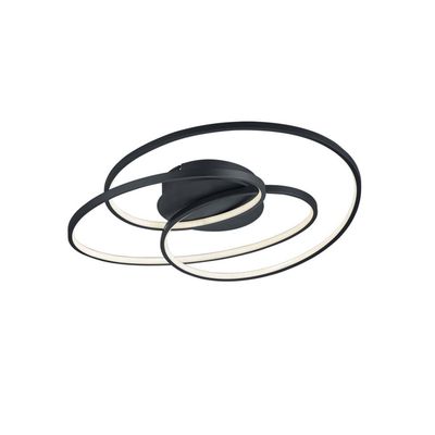 Trio Lighting Gale LED ceiling lamp, 60 cm, matt black - Thumbnail 2