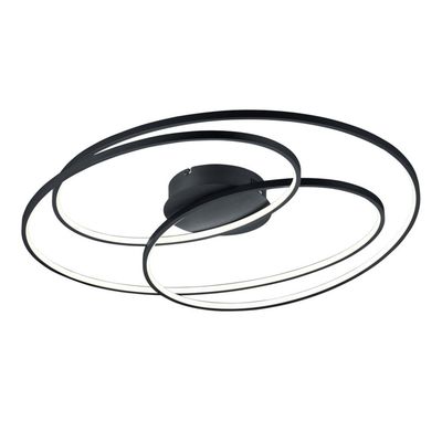 Trio Lighting Gale LED ceiling lamp, 80 cm, matt black - Thumbnail 2