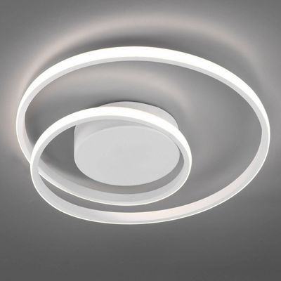 Reality Leuchten LED ceiling light Zibal, dimmable, white