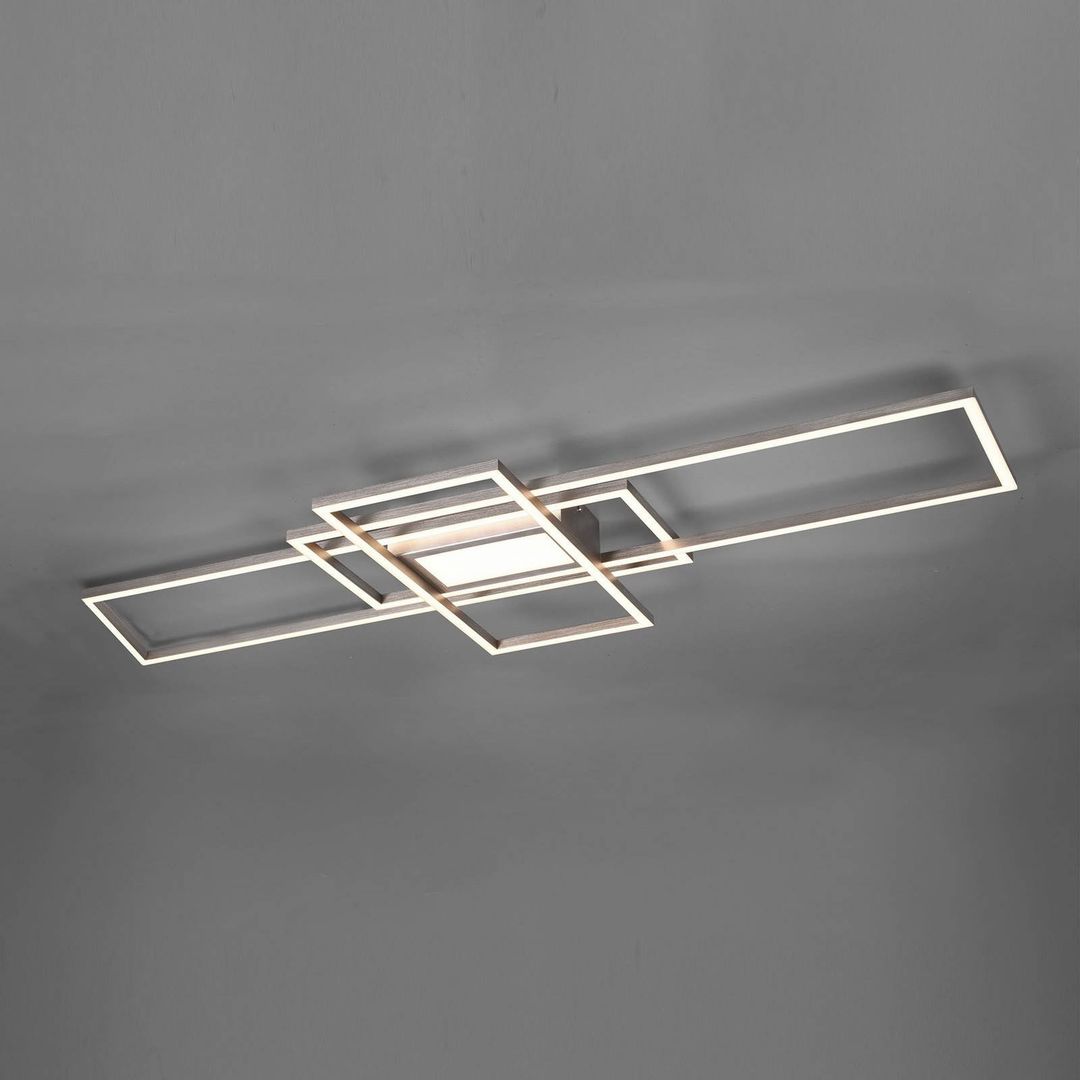 Trio Lighting Irvine LED ceiling lamp 3,000-6,500 K, matt nickel - Image 1
