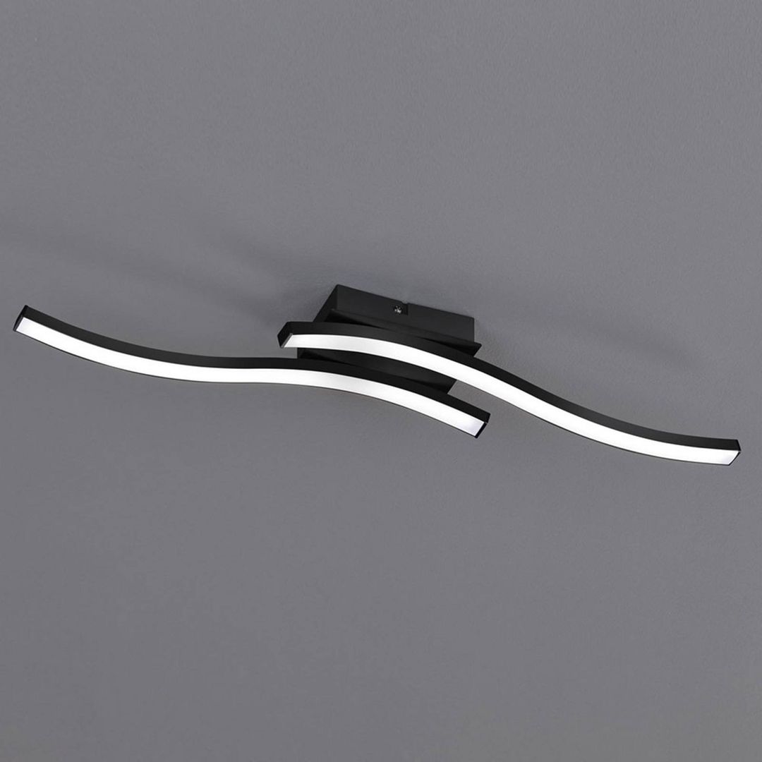 Reality Leuchten Route LED ceiling light, two-bulb - Image 1