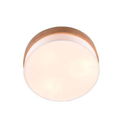 Trio Lighting Seasons ceiling lamp wood/white Ø 50 cm