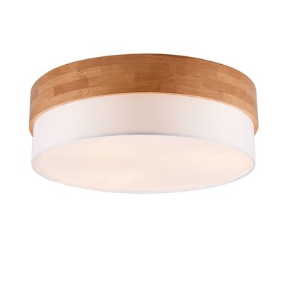 Trio Lighting Seasons ceiling lamp wood/white Ø 50 cm - Thumbnail 2