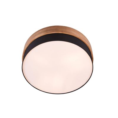 Trio Lighting Seasons ceiling lamp wood/black Ø 50 cm