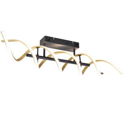 Trio Lighting Sequence LED ceiling light, dimmable, CCT, brass - Thumbnail 2