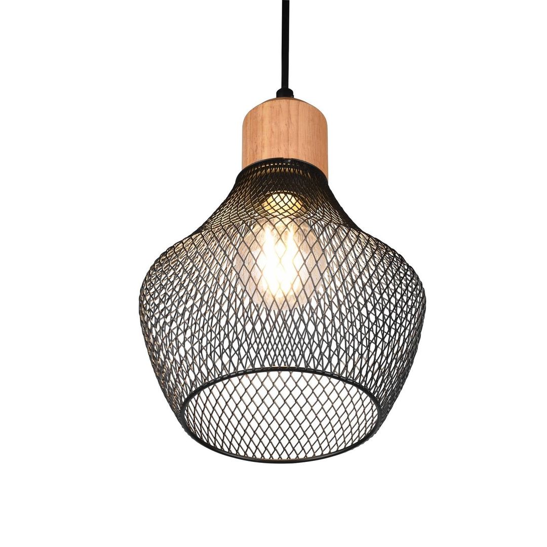 Reality Leuchten Valeria pendant light with lattice shade, Ø 18 cm - Image 1