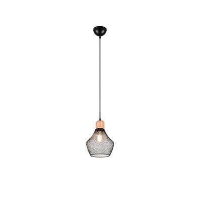 Reality Leuchten Valeria pendant light with lattice shade, Ø 18 cm - Thumbnail 2