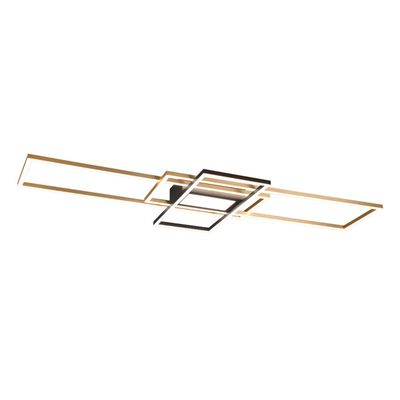 Trio Lighting Irvine LED ceiling light, CCT, dimmable, brass - Thumbnail 2