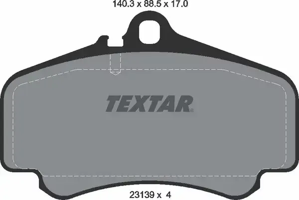 Textar Brake Pad Set 911 (996/997) Without Balance Weights | Ecp-S2313901 | Euro Car Parts - Image 1