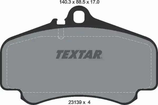 Textar Brake Pad Set 911 (996/997) Without Balance Weights | Ecp-S2313901 | Euro Car Parts