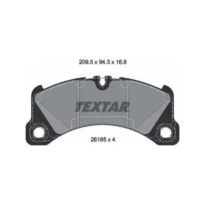 Textar Front Brake Pads Porsche Macan (95B)/panamera (971) (14-) | Ecp-S2618501 | Euro Car Parts