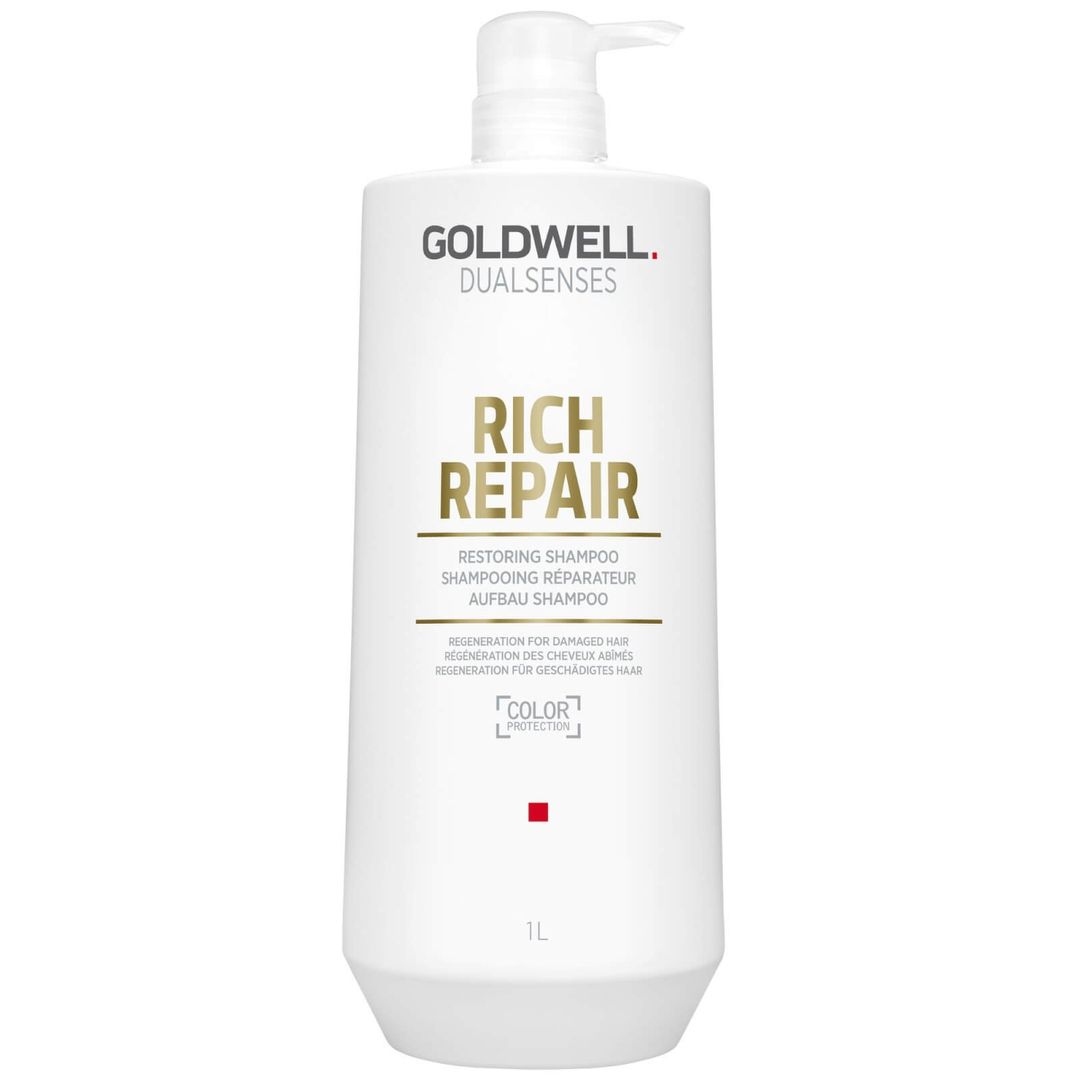 Goldwell Dual Senses Rich Repair Restoring Shampoo 1000ml - Worth £64 - Image 1
