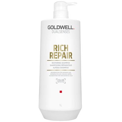 Goldwell Dual Senses Rich Repair Restoring Shampoo 1000ml - Worth £64