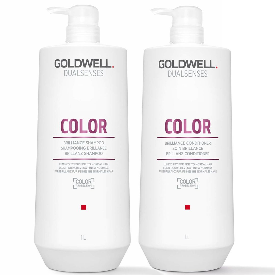 Goldwell Dualsenses Color Brilliance Shampoo and Conditioner 1L Duo (Worth £149) - Image 1