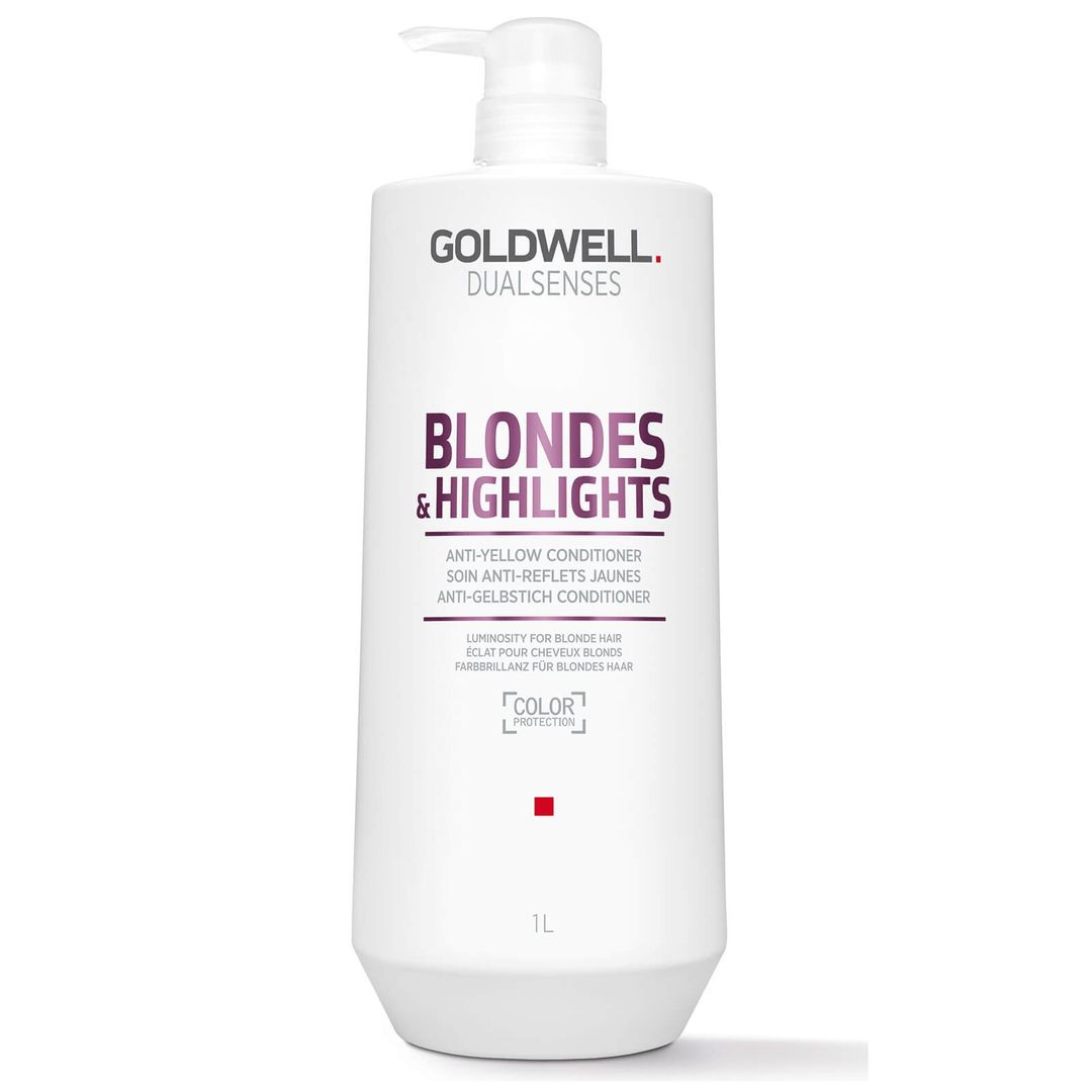 Goldwell Dualsenses Blonde & Highlights Anti-Yellow Conditioner 1000ml - Image 1
