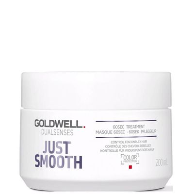 Goldwell Dualsenses Just Smooth 60Sec Treatment Mask 200ml For Smoothing Unruly, Frizzy Hair
