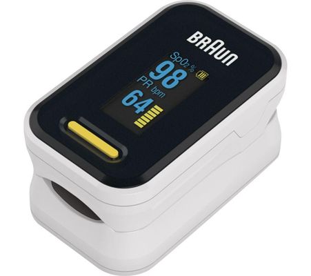 BRAUN BXYK81CEU Pulse Oximeter - Black & White, Black,White