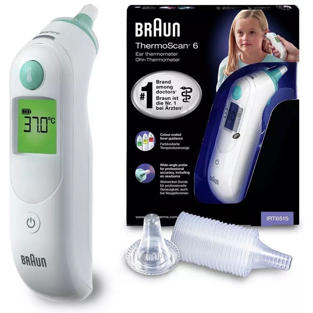BRAUN ThermoScan 6 Infrared Ear thermometer - White, White - Image 1