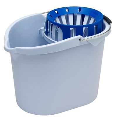 Vileda Supermop Bucket and Wringer 10 Litre Blue 138924