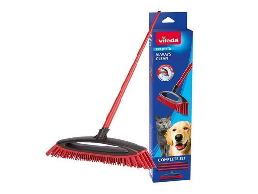 Vileda Pet Pro Always Clean Broom. - Red - Thumbnail 2