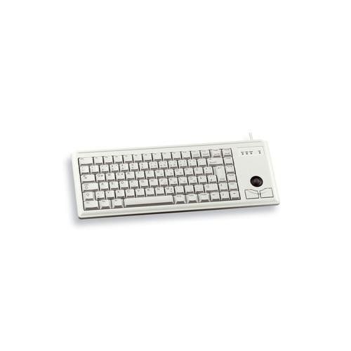 CHERRY G84-4400 TRACKBALL KEYBOARD Corded, PS2, Light Grey, (QWERTY - UK) - Image 1