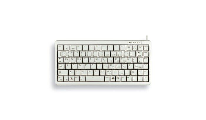 CHERRY G84-4100 COMPACT KEYBOARD Corded USB/PS2 Light Grey (QWERTY - UK) - Image 1