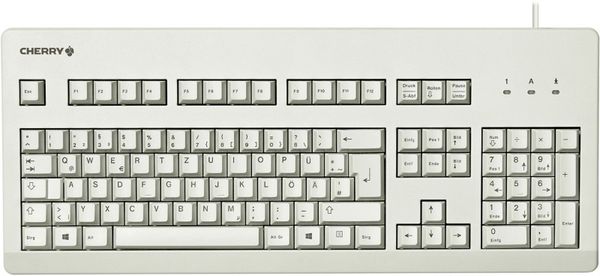 CHERRY G80-3000 BLACK SWITCH Keyboard Corded Light Grey USB/PS2 (QWERTY - UK)