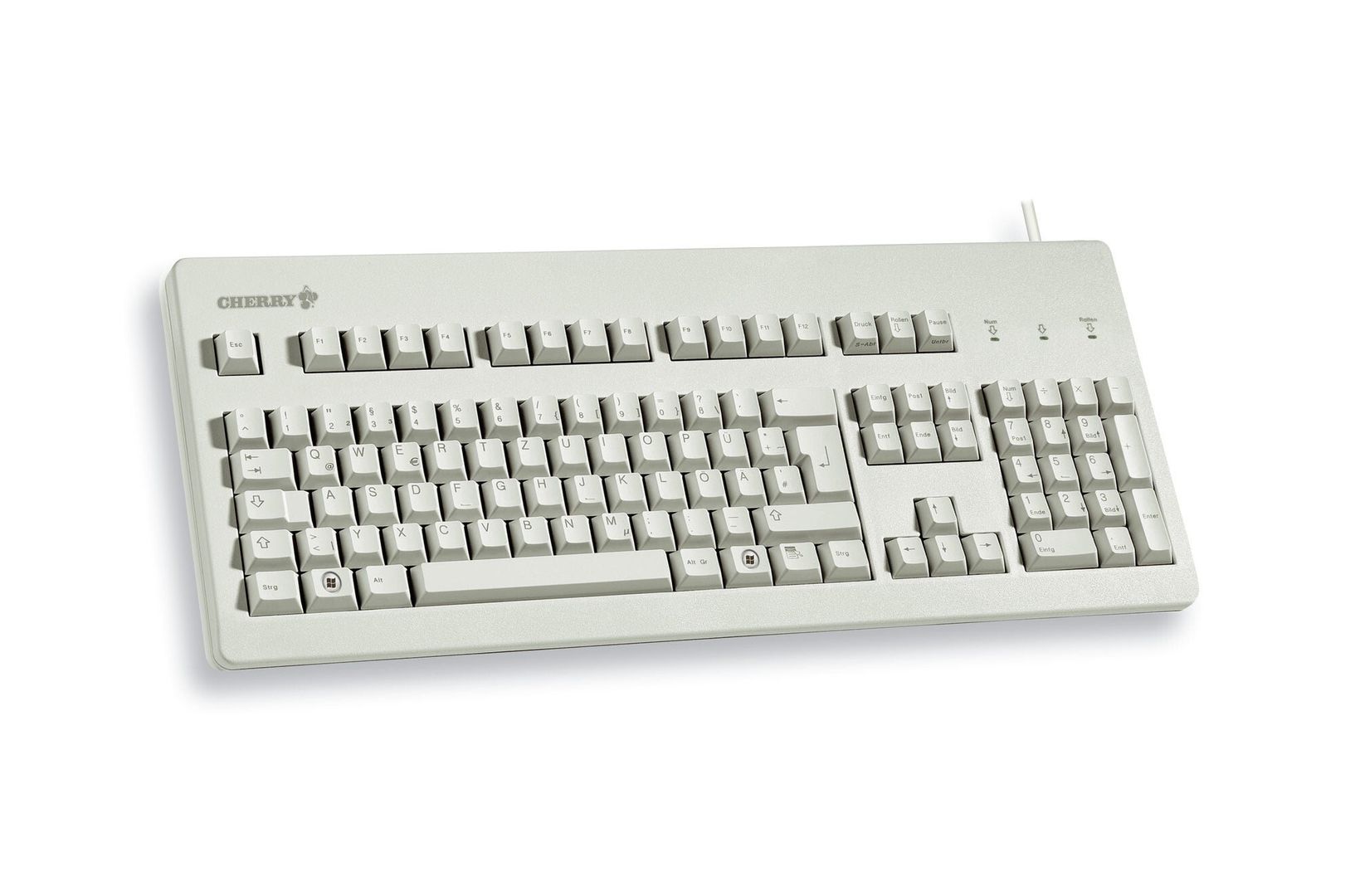CHERRY G80-3000 keyboard USB QWERTZ German Grey - Image 1