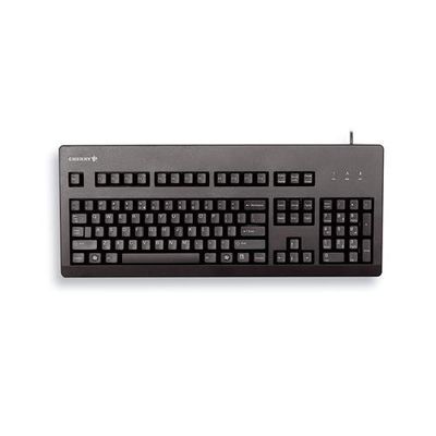 CHERRY G80-3000 BLACK SWITCH, Keyboard, Corded, Black, USB/PS2 (QWERTY - UK)