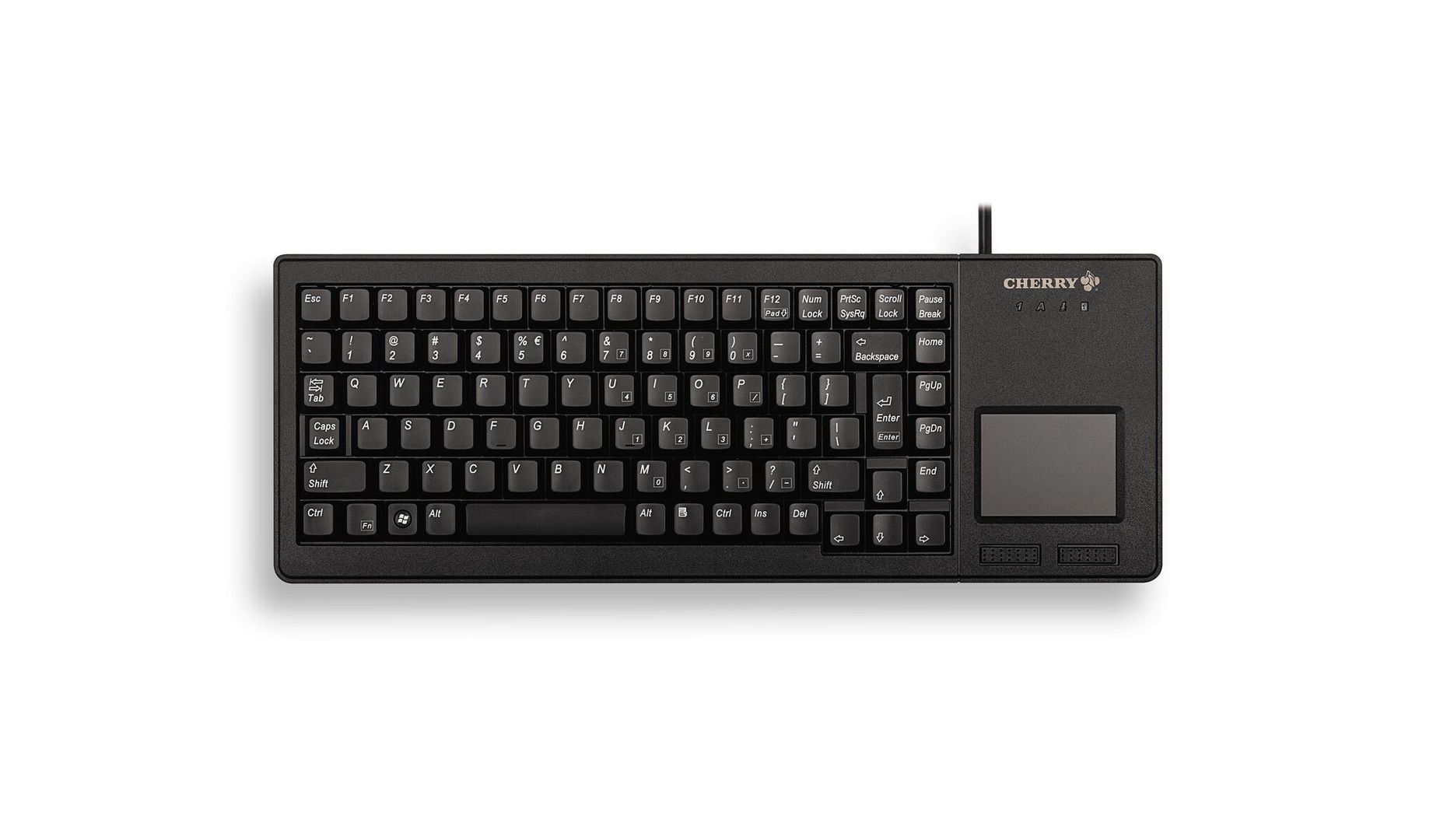 CHERRY XS G84-5500 TOUCHPAD KEYBOARD Corded USB Black (QWERTY - UK) - Image 1