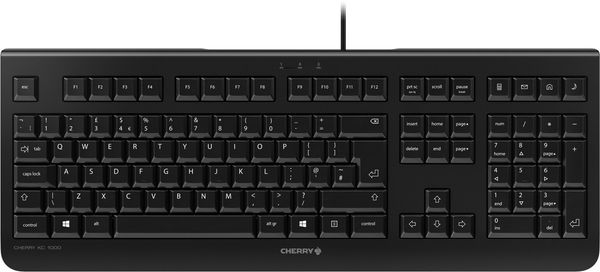 CHERRY KC 1000 Corded Keyboard Black USB (QWERTY - UK)