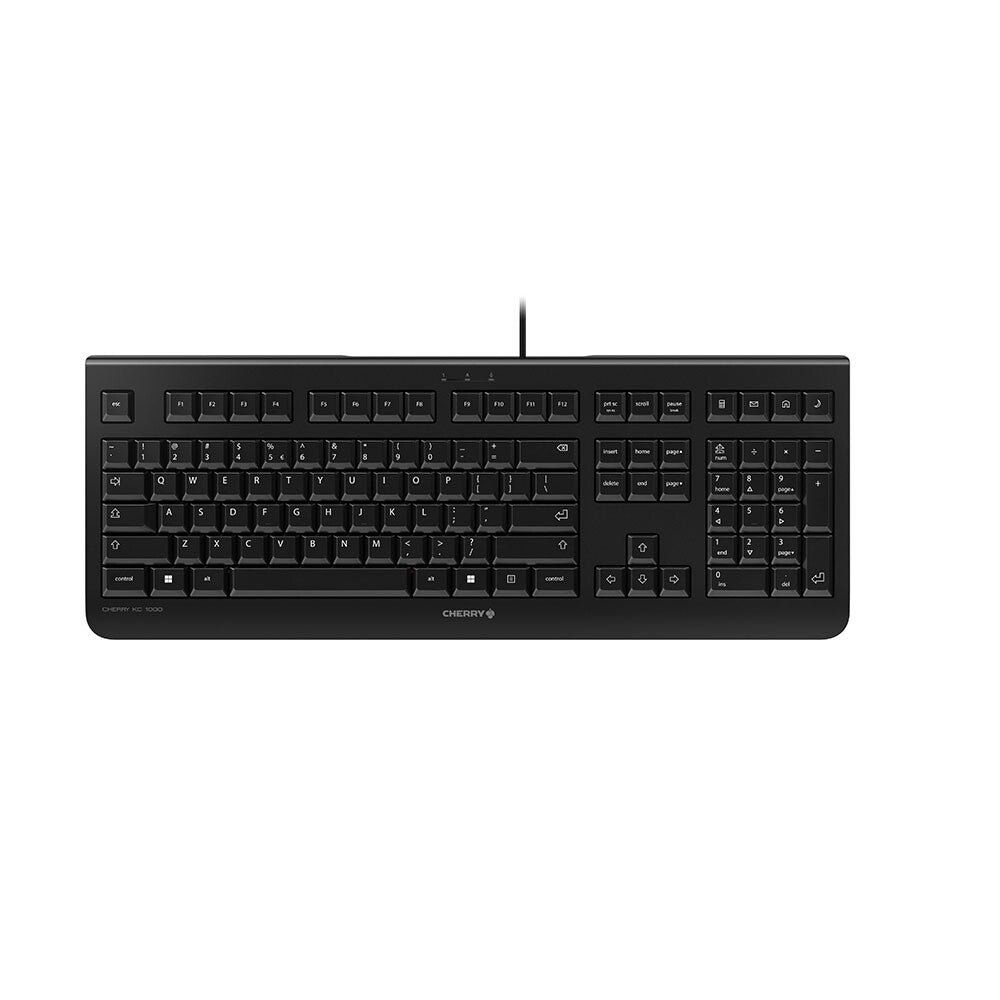 CHERRY KC 1000 keyboard Office USB QWERTY US English Black - Image 1