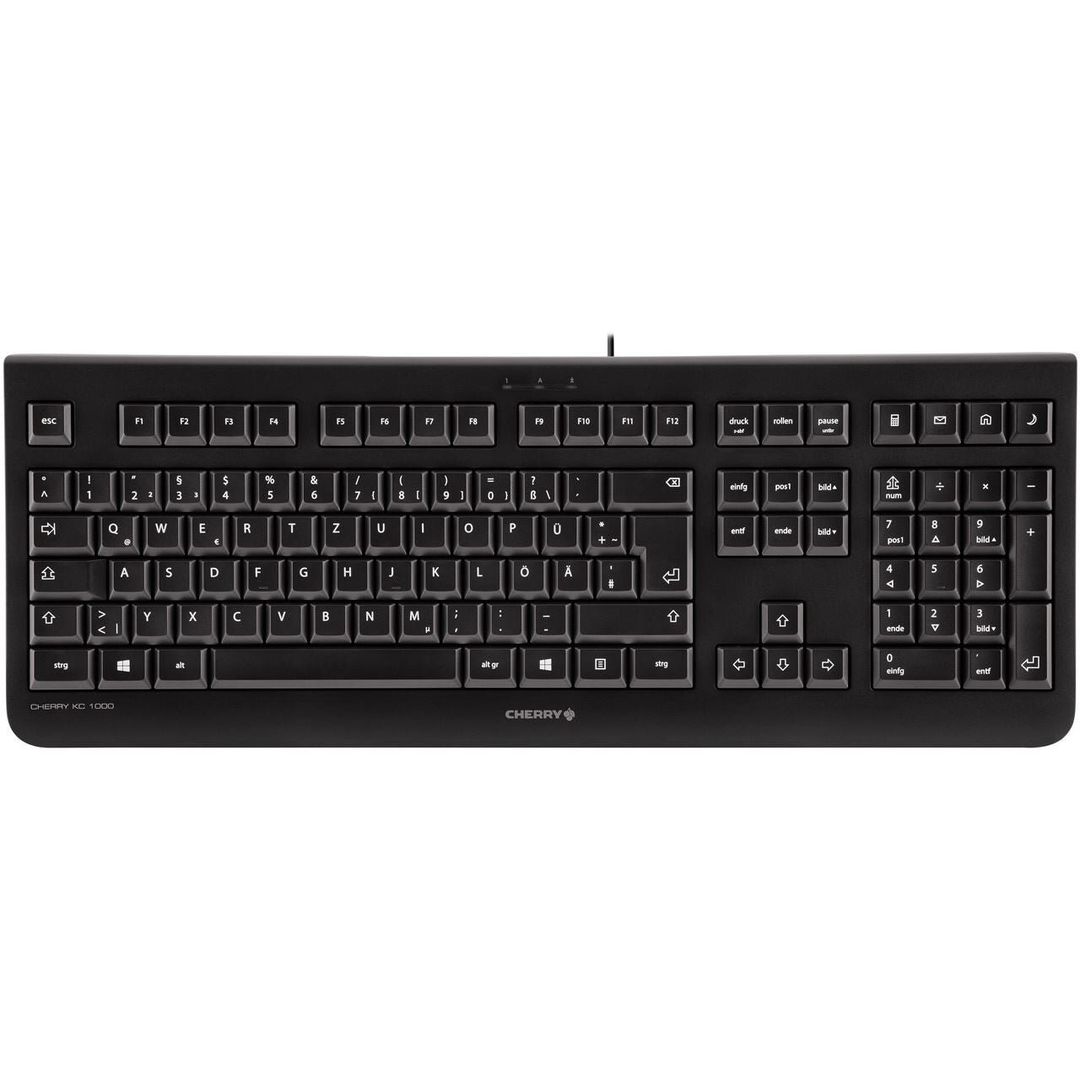 CHERRY KC 1000 keyboard Universal USB QWERTY Nordic Black - Image 1