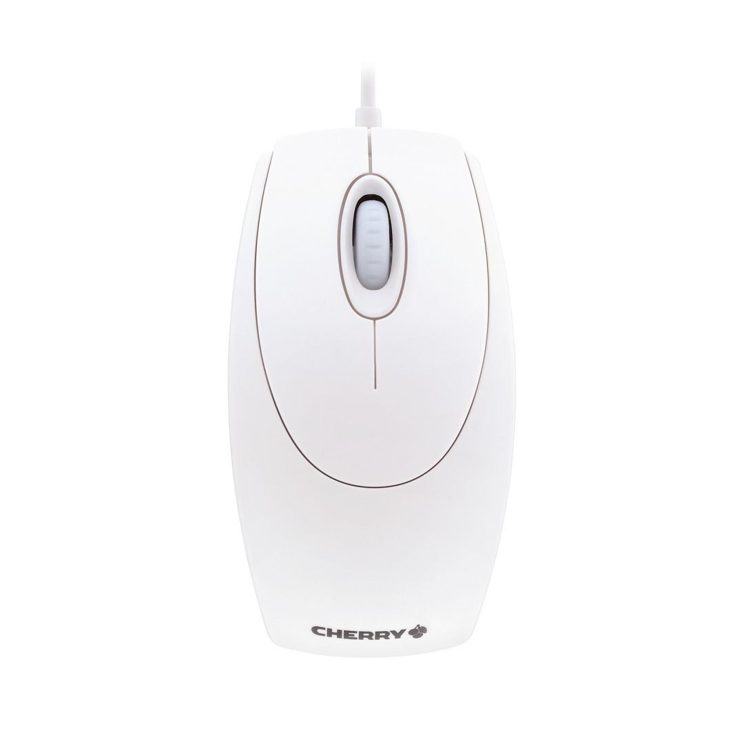 CHERRY WHEELMOUSE OPTICAL Corded Mouse Pale Grey PS2/USB - Image 1