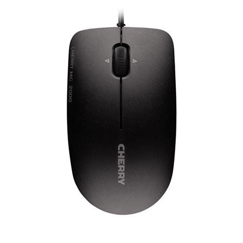CHERRY MC 2000 Corded Mouse with Tilt Wheel, Black, USB - Image 1