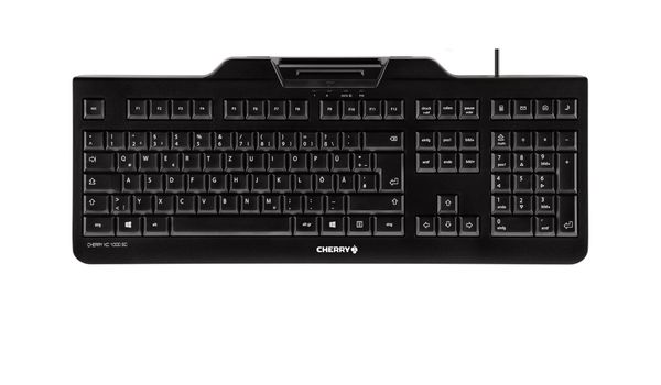 CHERRY KC 1000 SC keyboard Office USB QWERTY US English Black