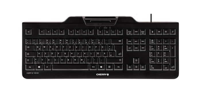 CHERRY KC 1000 SC keyboard USB QWERTZ Swiss Black - Image 1