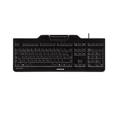 CHERRY KC 1000 SC Corded Smartcard Keyboard Black USB (QWERTY - UK)