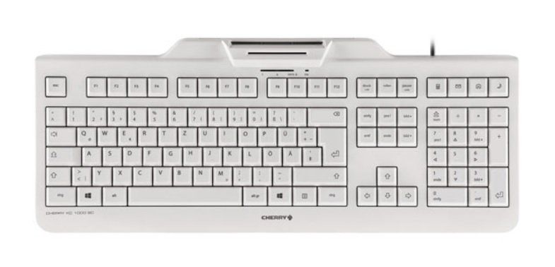 CHERRY KC 1000 SC keyboard USB Swiss Grey - Image 1