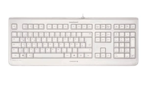 CHERRY KC 1068 Corded Sealed Keyboard. Pale Grey. USB (QWERTY - UK)