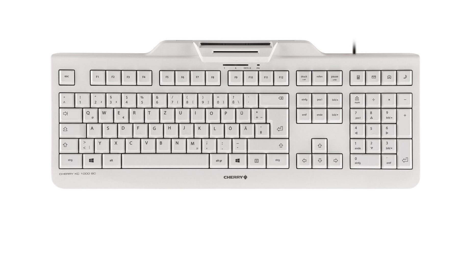 CHERRY KC 1000 SC keyboard USB QWERTY Nordic Black - Image 1