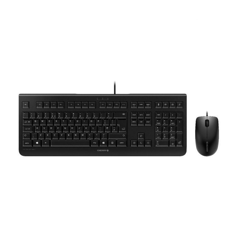 CHERRY DC 2000 keyboard Mouse included Universal USB QWERTZ Czech Black - Image 1