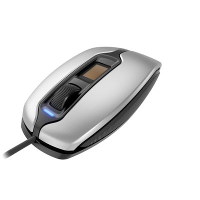 CHERRY MC 4900 Corded Fingerprint Mouse Silver/Black USB