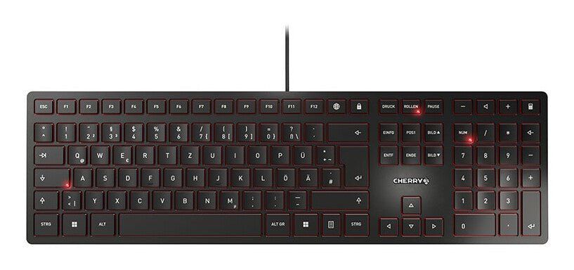 CHERRY KC 6000 Slim keyboard Universal USB QWERTZ German Black - Image 1